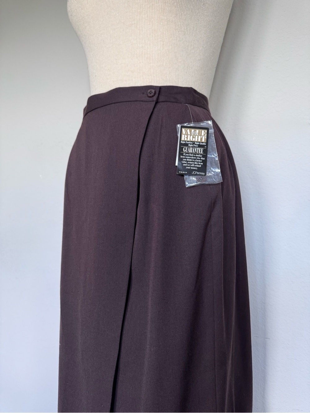 Vintage 90’s NWT Jacqueline Ferrar Brown Maxi Skirt